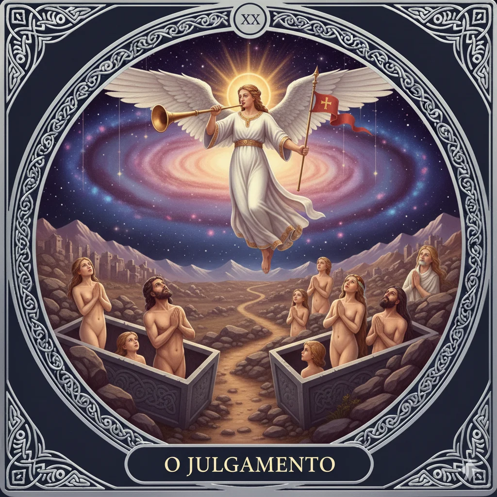 O Julgamento no Tarot: Significado Completo da Carta 20, Amor, Trabalho, Espiritualidade, Psicologia, Karma e Leitura Invertida 10 O Julgamento no Tarot: Significado Completo da Carta 20, Amor, Trabalho, Espiritualidade, Psicologia, Karma e Leitura Invertida