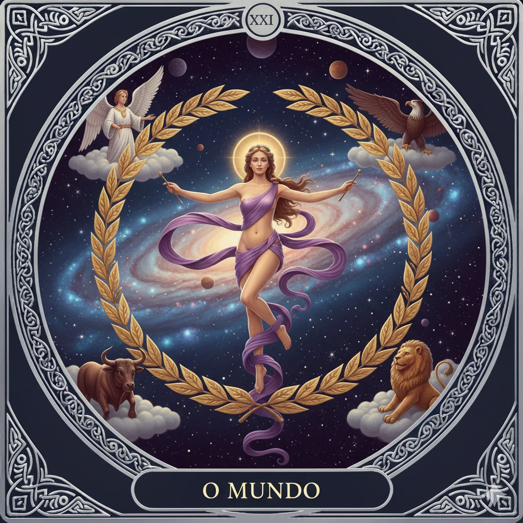 O Mundo no Tarot: Significado Completo da Carta 21, Amor, Trabalho, Dinheiro, Espiritualidade, Psicologia e Leitura Invertida 9 O Mundo no Tarot: Significado Completo da Carta 21, Amor, Trabalho, Dinheiro, Espiritualidade, Psicologia e Leitura Invertida