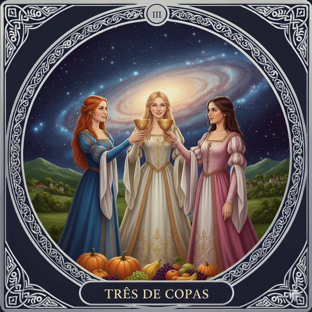 Três de Copas no Tarot: Significado Completo, Amor, Amizades, Reconciliação, Trabalho, Espiritualidade, Psicologia e Leitura Invertida 6 Três de Copas no Tarot: Significado Completo, Amor, Amizades, Reconciliação, Trabalho, Espiritualidade, Psicologia e Leitura Invertida