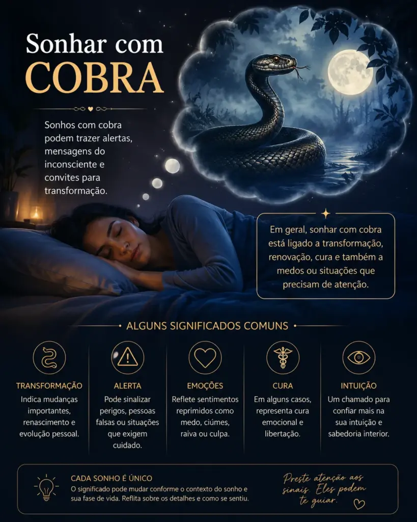 Sonhar com Cobra: O Guia Definitivo com TODOS os Significados 1 significado de sonhar com cobra